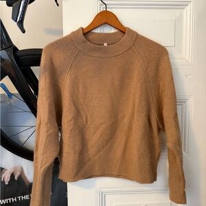 Babaton Camel Crew Neck Sweater